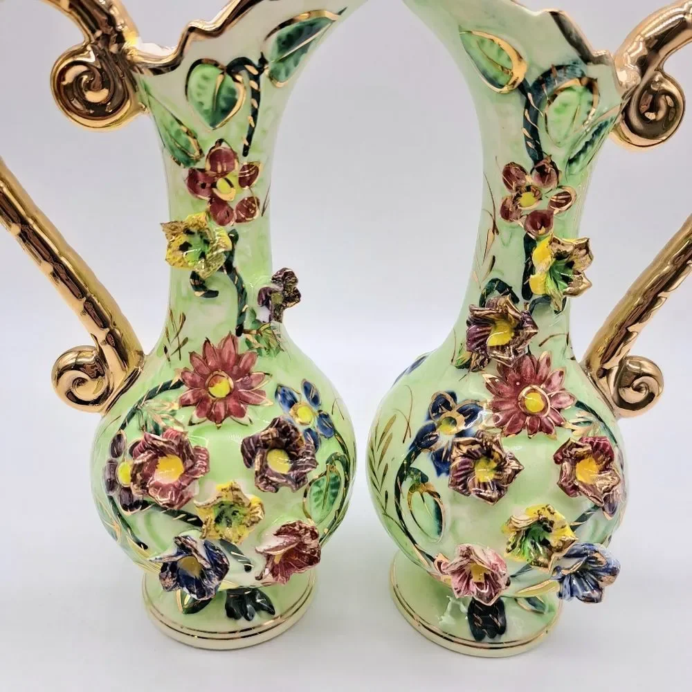 Vintage Vases‎ And Matching Dish